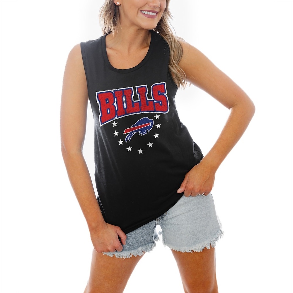 NFL Buffalo Bills Gameday Couture Black Graphic Sleeveless Tank Top Medium